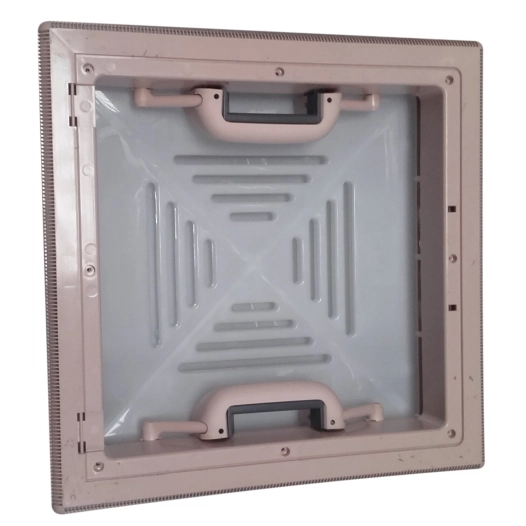 lanterneau à poignées découpe 40 x 40 cm avec moustiquaire - decmo