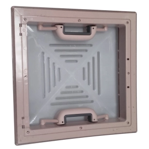 lanterneau à poignées découpe 40 x 40 cm avec moustiquaire - decmo