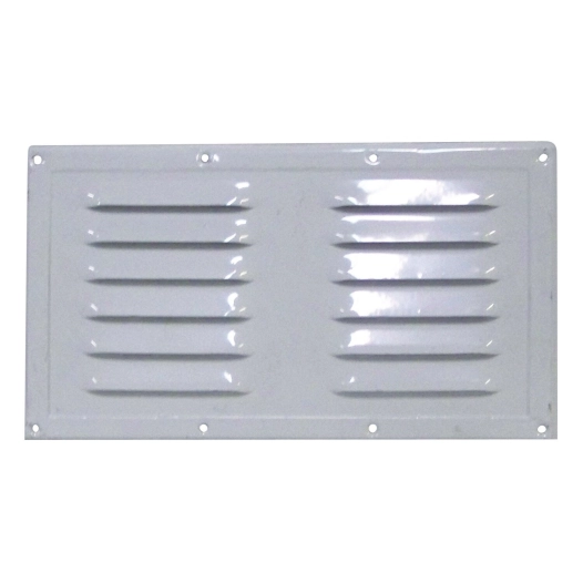 grille d'aération en aluminium laqué blanc 230 x 130 mm