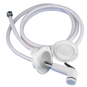 douchette extérieure coulissante blanc