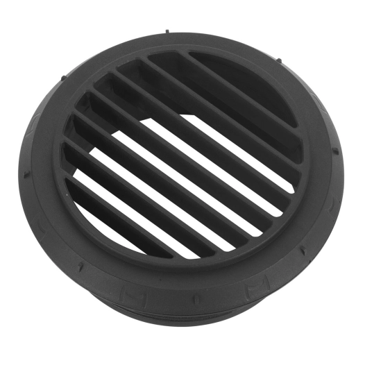 bouche de sortie d'air chauffage bouche droite noire d90 - webasto