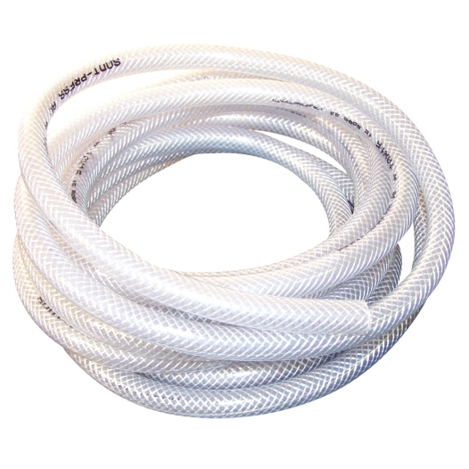 tuyau souple pvc armé diam. intérieur 10 mm / 2 m blanc