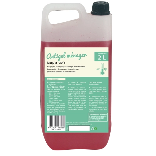 antigel ménager bidon de 2 litres