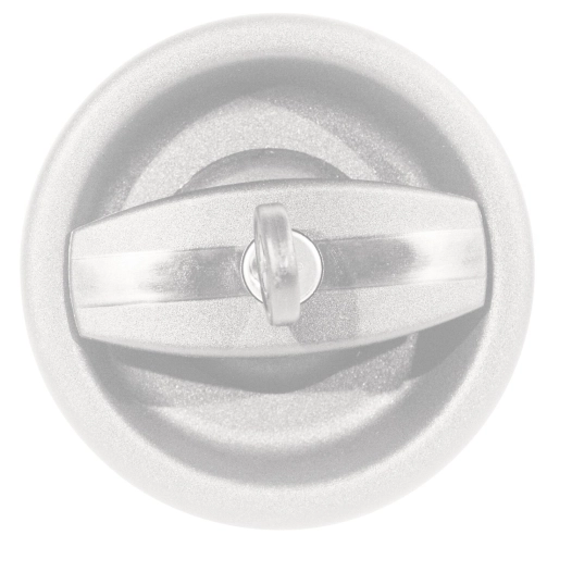 serrure plastique ronde blanche - zadi