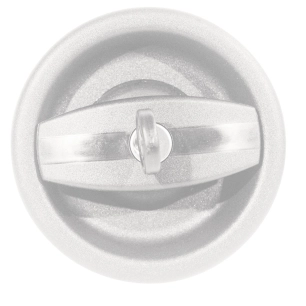 serrure plastique ronde blanche - zadi