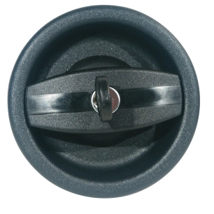 serrure plastique ronde noire - zadi