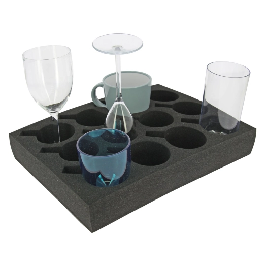 porte verres en mousse - incasa