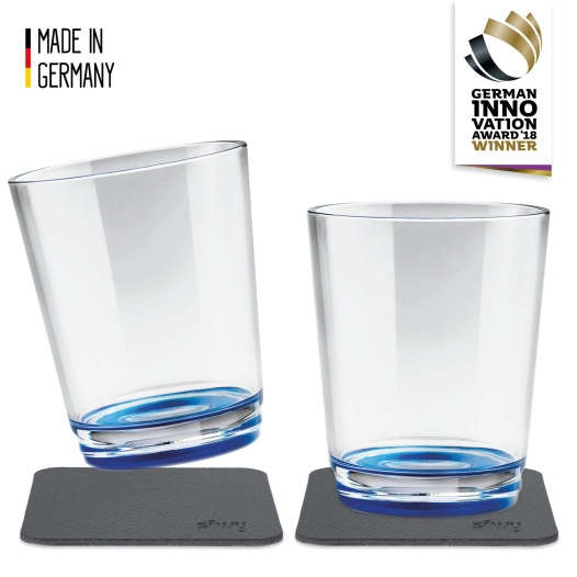 lot de 2 verres à eau aimantés - silwy
