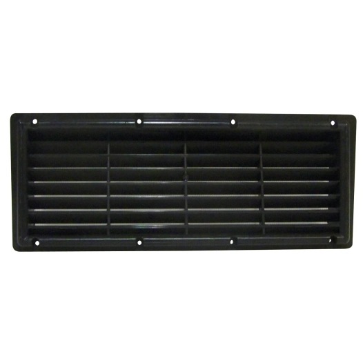 grilles à encastrer plastique avec moustiquaire noire