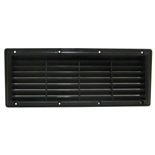 grilles à encastrer plastique avec moustiquaire noire