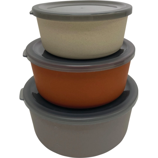 boîtes alimentaires en fibre de bambou 3 pièces - incasa