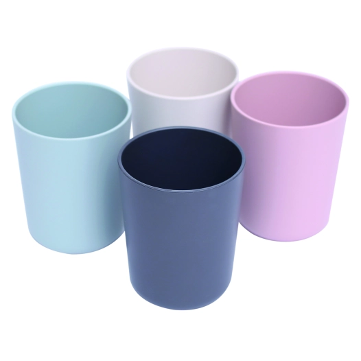 lot de 4 gobelets en pla - incasa