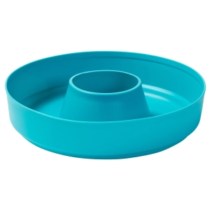 moule en silicone pour four a l'unité. turquoise - omnia