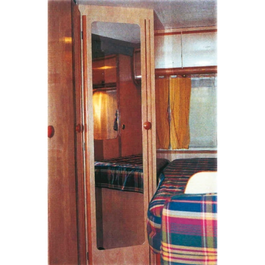 miroir acrylique adhésif pour porte de salle de bain