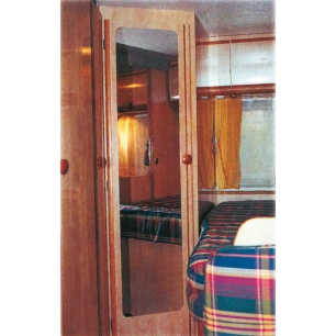 miroir acrylique adhésif pour porte de salle de bain