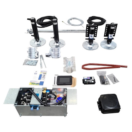 kit de base vérins hydrauliques level m fiat x250 2006, châssis alko - e&p hydraulics