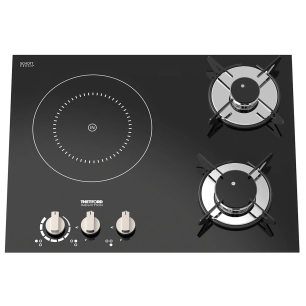 plaque de cuisson 2 feux gaz + 1 induction top line 981 version gauche - thetford