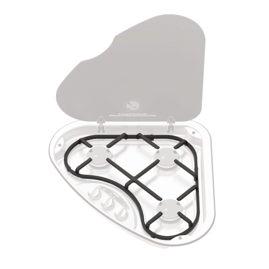 réchaud encastrable 3 feux basic line 330 version droite en fonte - thetford