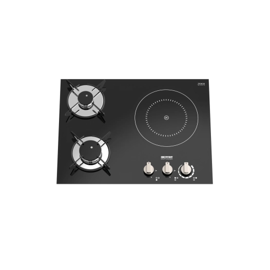 plaque de cuisson 2 feux gaz + 1 induction top line 981 version droite - thetford
