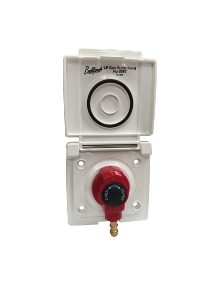 boitier sortie gaz barbecue - prise gaz rouge - gaslow