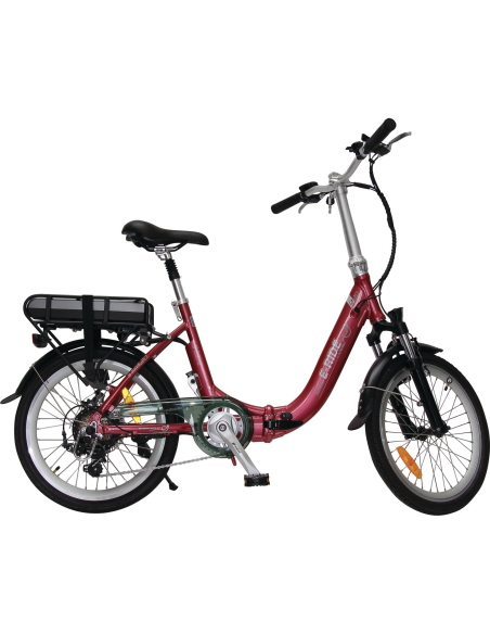 vélo à assistance électrique pliant 20 rouge confort - e-ride