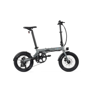 vélo à assistance électrique pliant city 4 speed 16 gris - eovolt