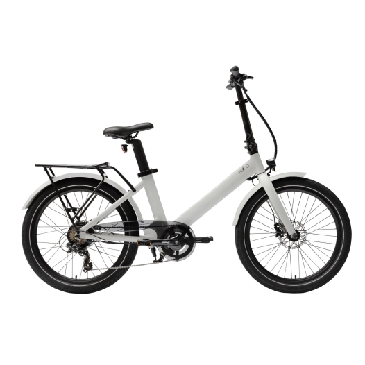 vélo à assistance électrique semi pliant evening 24'' gris - eovolt