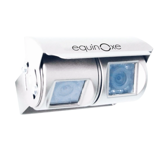 caméra de recul filaire double optique blanche - equinoxe