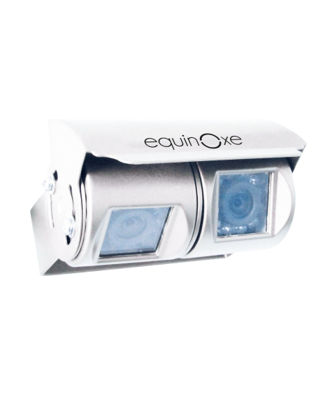caméra de recul filaire double optique blanche - equinoxe