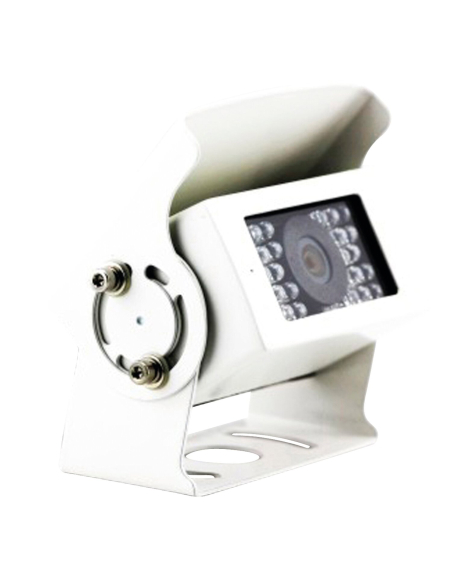 caméra de recul filaire 28 leds blanche - equinoxe