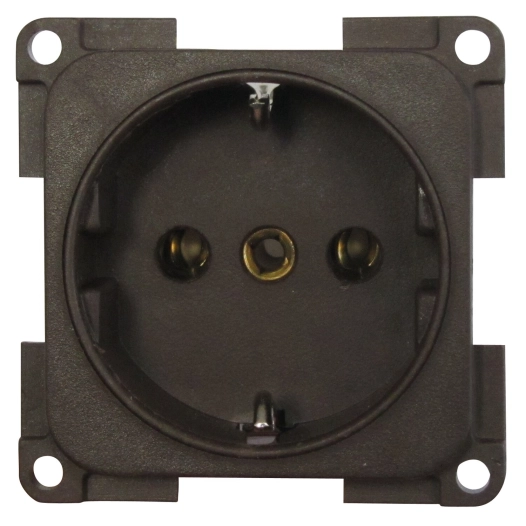 prise 220 volts allemande schuko marron