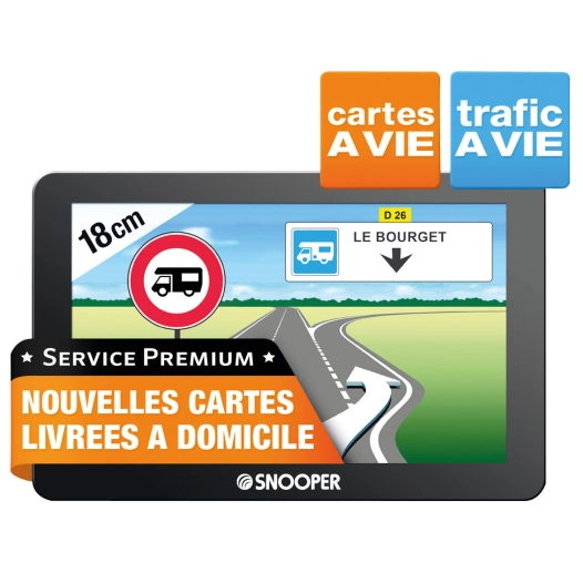 gps camping-car et fourgon cc6600 snooper premium - aguri