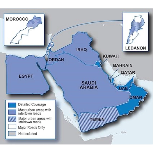 cartographie city navigator afrique du nord et moyen orient - garmin