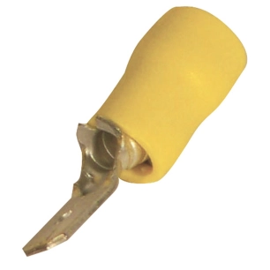cosse plate mâle 6,3 mm jaune (2 à 6 mm²) - eza