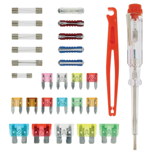 boîte de fusibles 2a à 75a accessoires 28 pièces