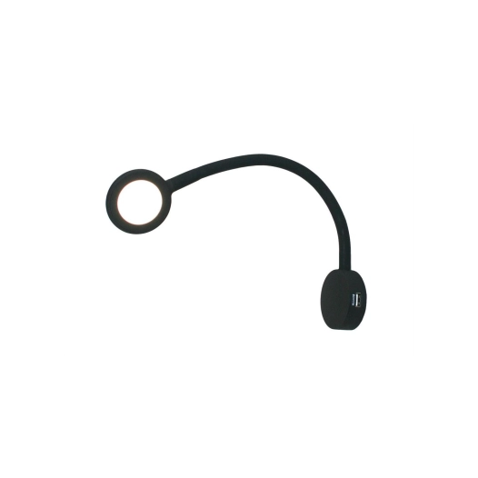 spot flexible avec fonction de charge usb verona noir - haba