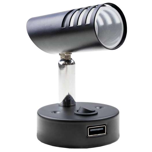 spot led sao spot led fixe + usb sao - haba
