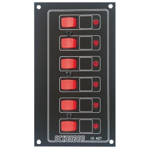 panneaux à disjoncteurs thermiques auto-réarmables 6 circuits - scheiber