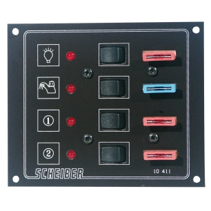 panneaux à fusibles plats 4 circuits - scheiber