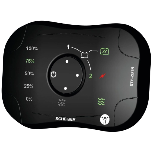 jauge 2 batteries + 1 réservoir - scheiber