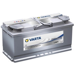 batterie auxiliaire professional agm 105 ampères - varta
