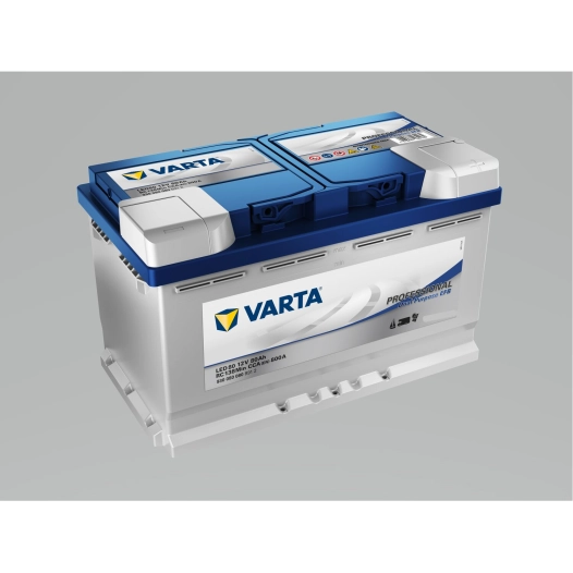 batterie auxiliaire acide professional dual purpose efb 80 ampères - varta