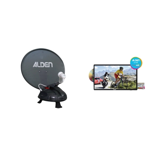 antenne satellite automatique vansat 60 satmatic aio tv 19’’ dvd hd - alden