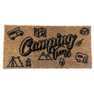 tapis d'entrée en fibres de coco camping time - arisol