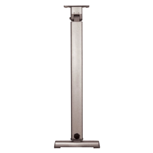 pied de table basculant aluminium anodisé coulissant gris