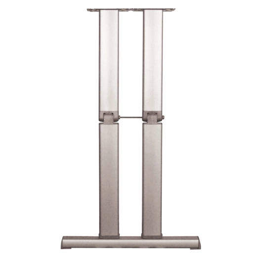 pied de table basculant aluminium double