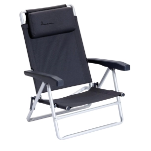 fauteuil de plage dark grey - isabella