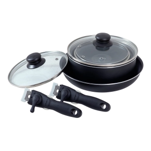 set de casseroles et poêles empilables - isabella