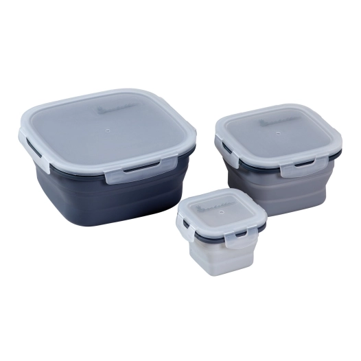 boîtes alimentaires repliables pack de 3 - isabella