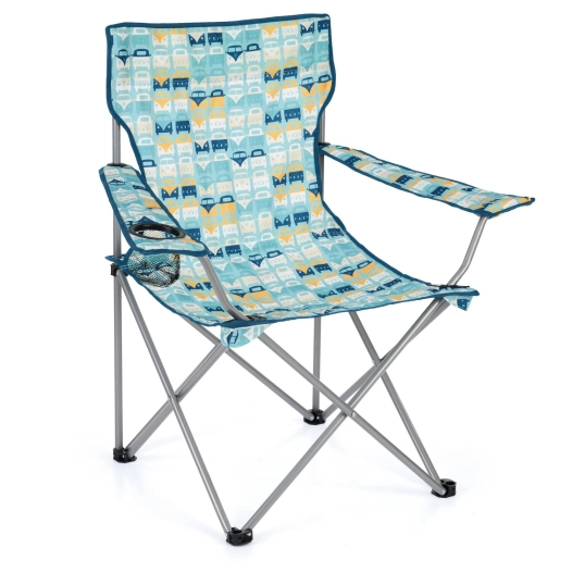 chaise de camping pliable - multibus/bleu - vw collection